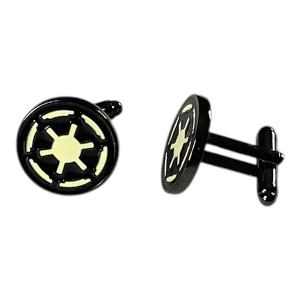 2pcs Star Wars Imperial Empire Symbol Cufflinks For Men‎ Shirt 3cm Round